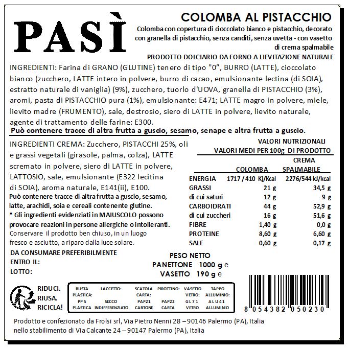 Colomba al Pistacchio