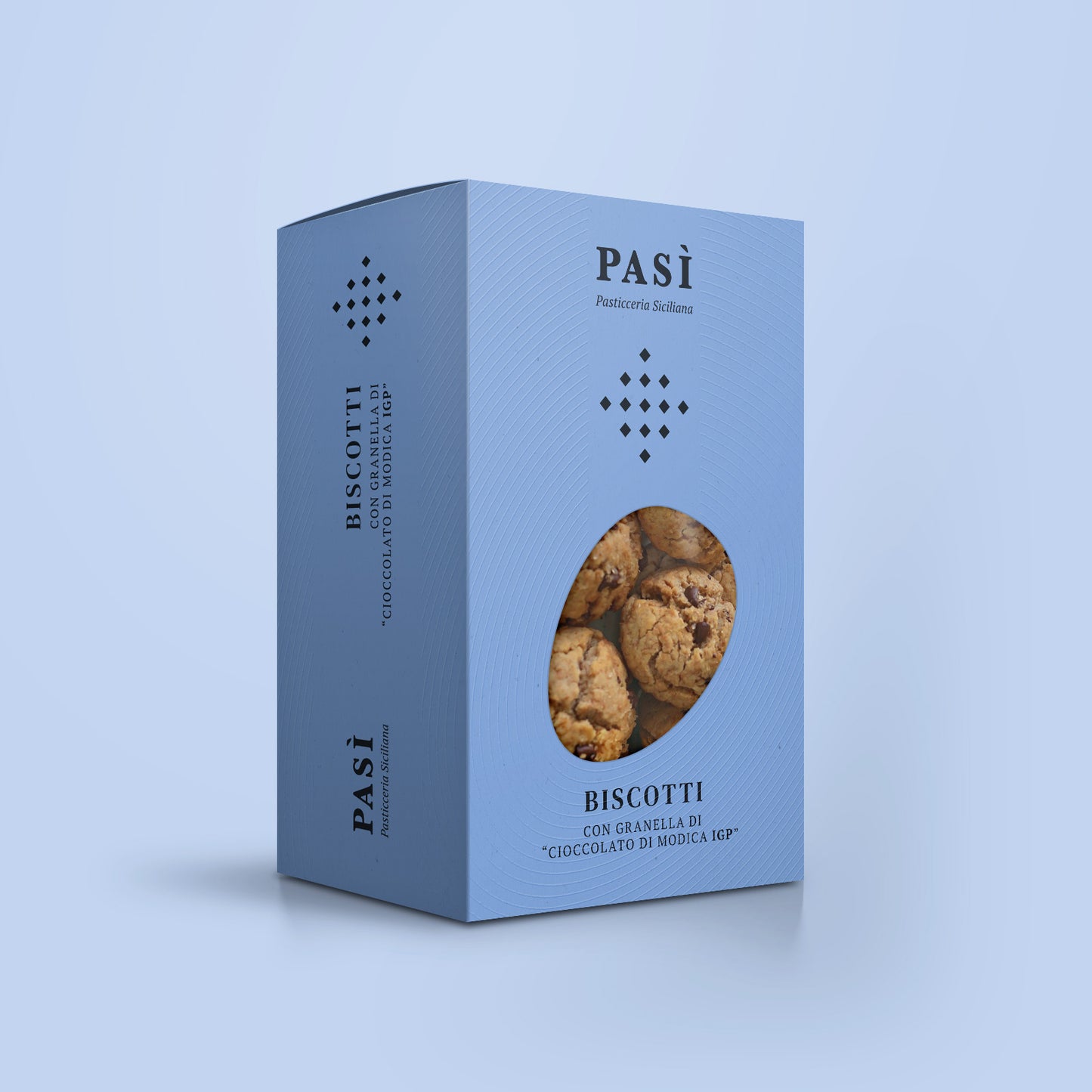 Biscotti con granella fondente di "Cioccolato di Modica IGP"