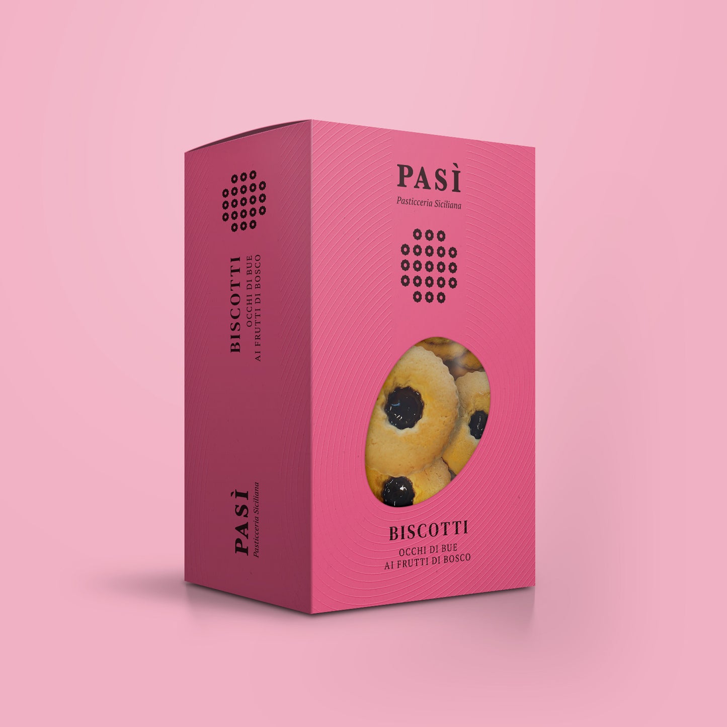 Biscotti Occhi di Bue con passata di Frutti di Bosco