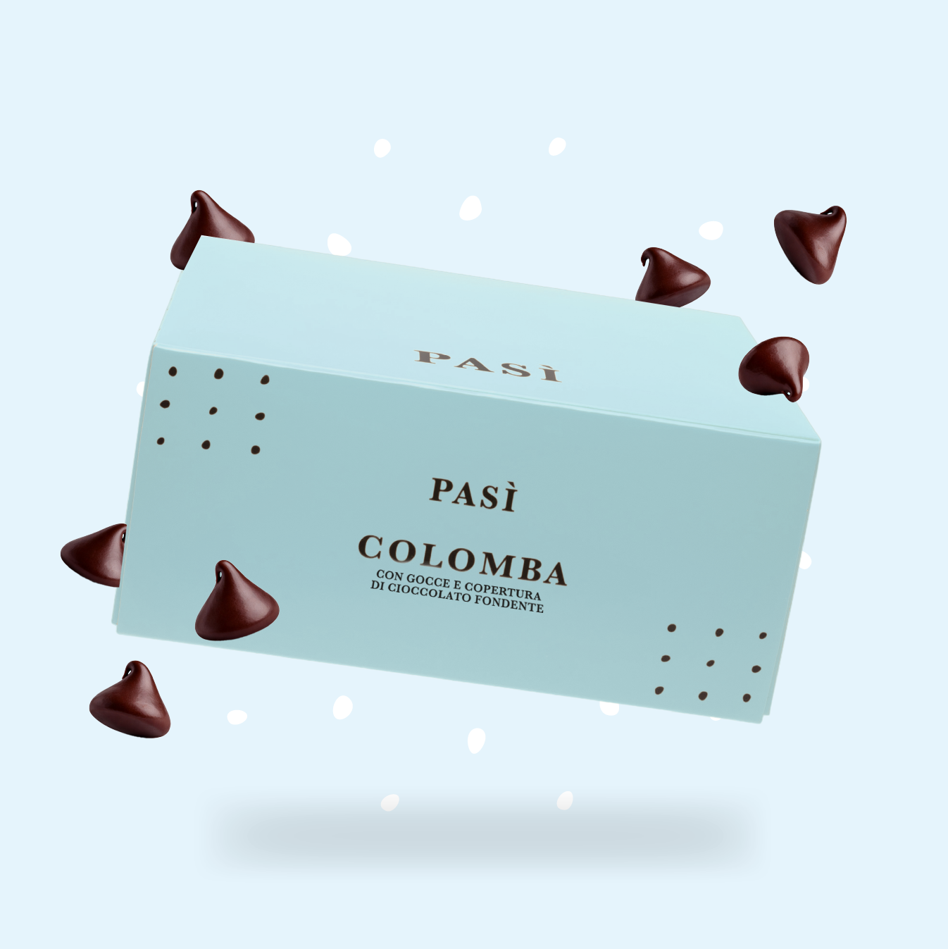 Colomba con gocce di Cioccolato Fondente