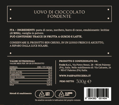 Uovo di Cioccolato Fondente
