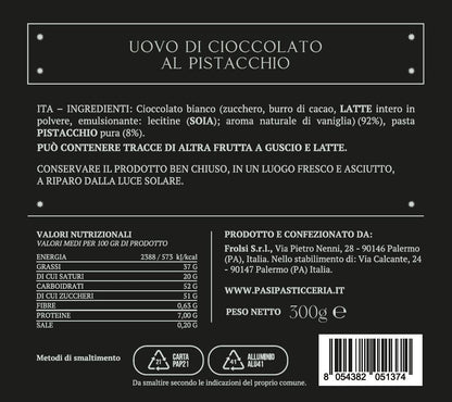 Uovo di Cioccolato al Pistacchio
