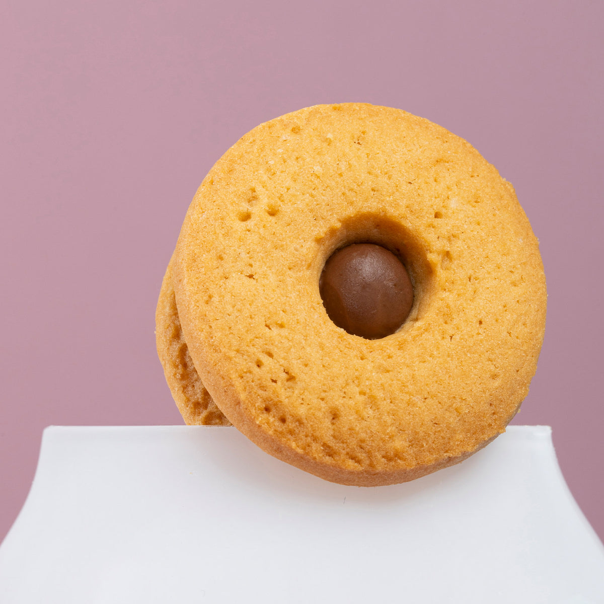 Biscotti Occhi di Bue con crema al Cioccolato