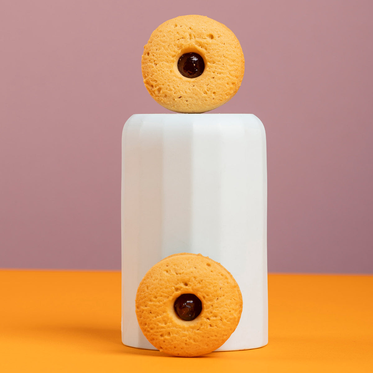 Biscotti Occhi di Bue con passata di Frutti di Bosco